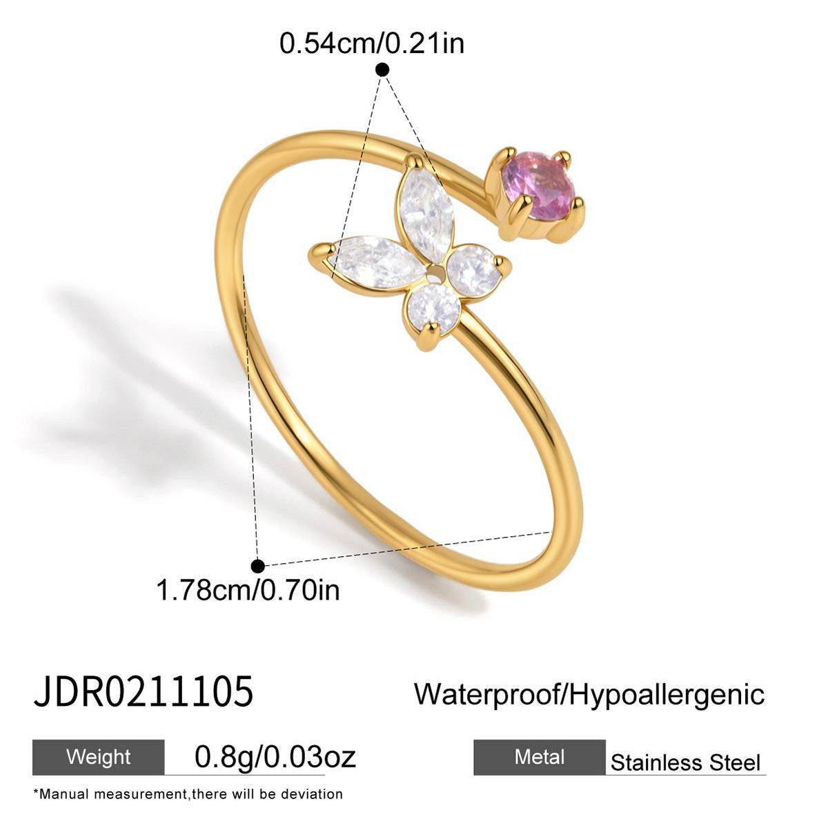 Butterfly Open Ring