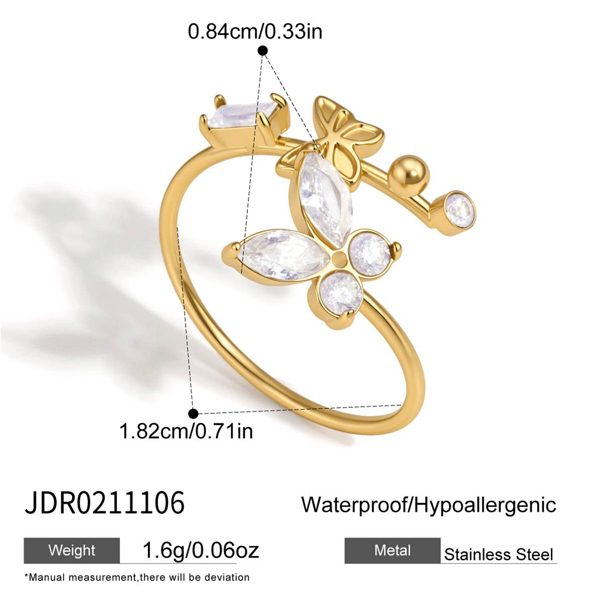 Butterfly Open Ring